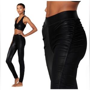 ALO YOGA High-Waist Cinched Legging - Black Shine